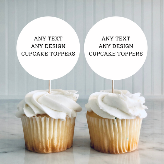 Custom Cupcake Toppers | Custom Birthday, Hen Party, Christening | Cake Decorations