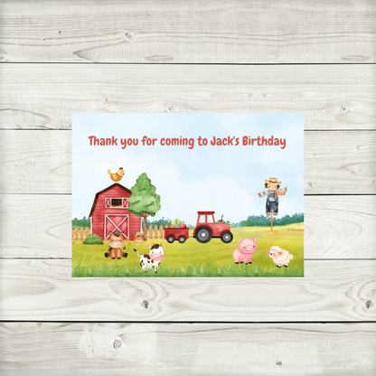 Rectangle Stickers | Party Stickers | Farm Animal Party Stickers | Party Bag Stickers