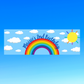 Rainbow Banner | Personalised Rainbow Birthday Party Banner | Rainbow Birthday Party Theme