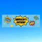 Superhero Banner | Personalised Superhero Birthday Party Banner | Superhero Birthday Party Theme