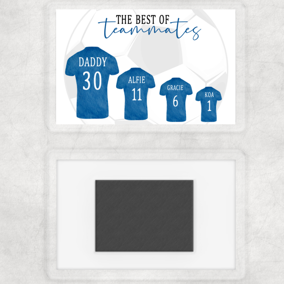 Magnet Gift | Football Team Family Magnet | Novelty Gift (Landscape Design)