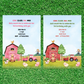 Farm Animal Invitations | A6 Invites | Farm Animal Theme Invitations | Party Invitations