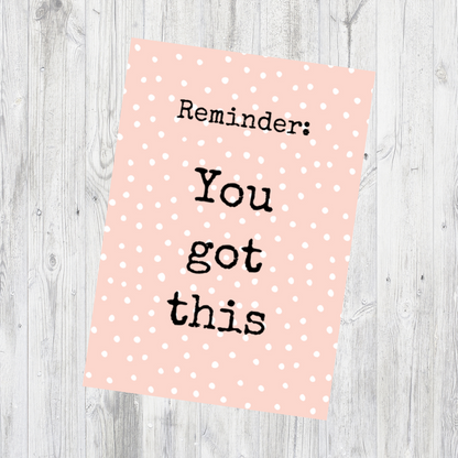 Keyring Gift | You Got This | Positive Quote Keyring | Positive Reminder Gift