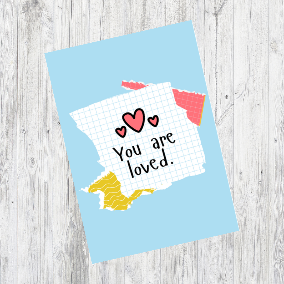 Keyring Gift | You Are Loved | Positive Quote Keyring | Positive Reminder Gift