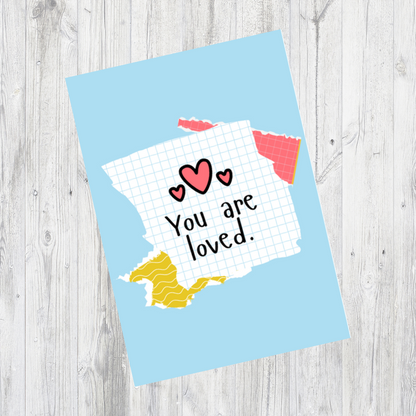 Keyring Gift | You Are Loved | Positive Quote Keyring | Positive Reminder Gift
