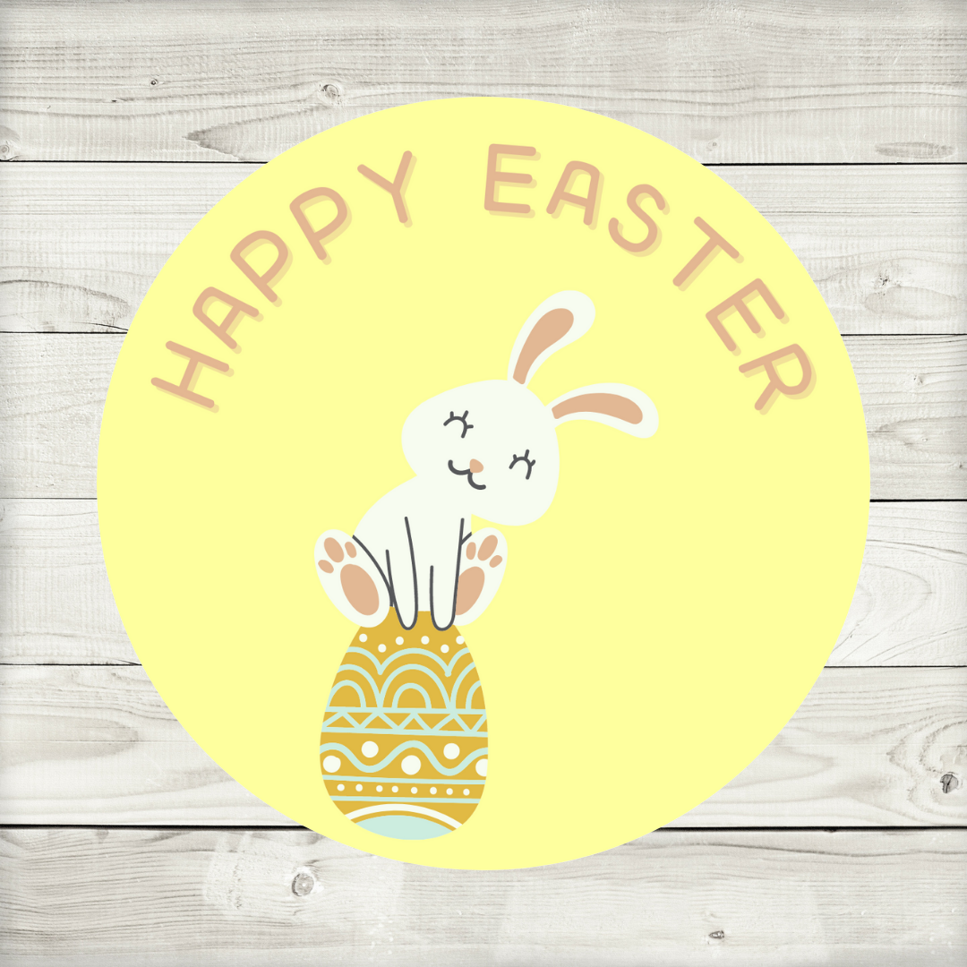 Happy Easter Stickers | Various Sizes | Easter Party Stickers | Design 3