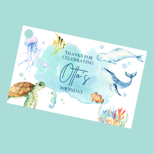Gift Tags | Under The Sea Gift Tags | Party Tags | Party Gift Tags | Under The Sea Party