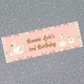 Swan Banner | Personalised Swan Birthday Party Banner | Swan Birthday Party Theme