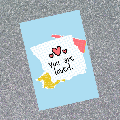 Keyring Gift | You Are Loved | Positive Quote Keyring | Positive Reminder Gift