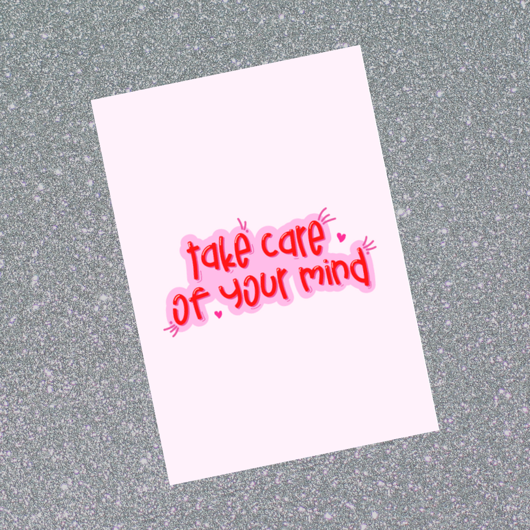 Magnet Gift | Take Care Of Your Mind | Novelty Gift | Positive Affirmation