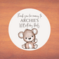 Brown Beige Neutral Teddy Bear Baby Shower, 1st Birthday Stickers | Sticker Sheet | Baby Shower, 1st Birthday Party Stickers