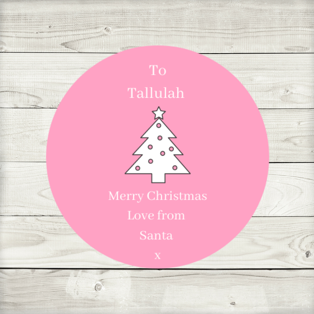 Personalised Christmas Tree Stickers | Christmas Labels | Sticker Sheet | Christmas Gift Tags (Design 1)