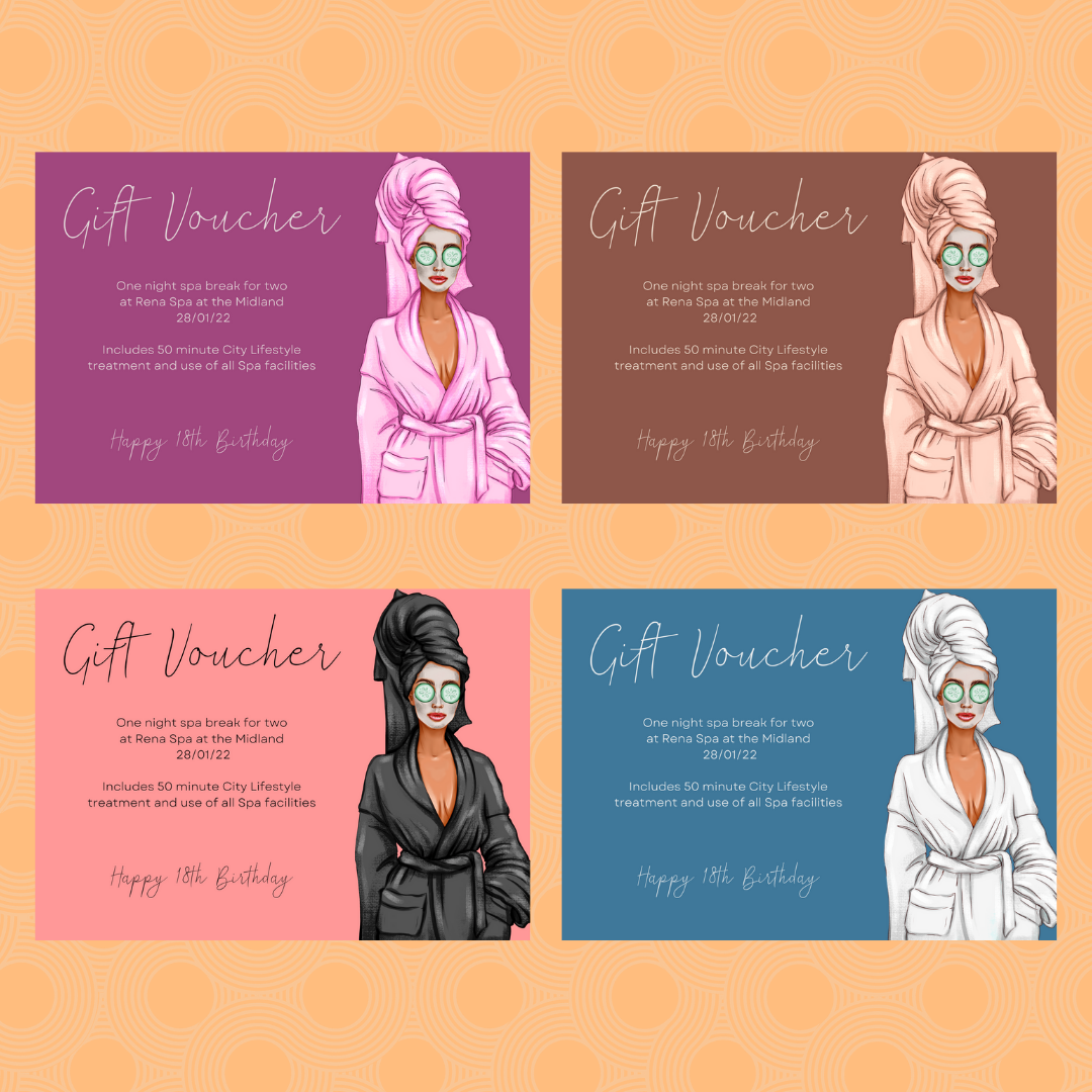 A6 Print | Spa Day, Beauty Treatment, Gift Voucher, Certificate | Gift Idea