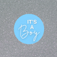 It's A Boy Stickers | Various Sizes | Baby Shower Party Stickers | Baby Boy Stickers