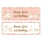 Swan Banner | Personalised Swan Birthday Party Banner | Swan Birthday Party Theme