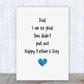 Fathers Day Card | Dad Pull Out | Funny Card - Dinky Designs
