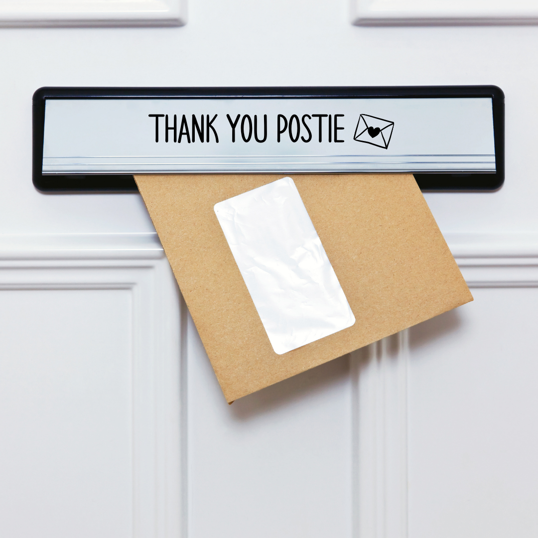 Letterbox Sticker | Thank You Postie | Vinyl Sticker | Sticker Decal