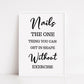 Salon Print | Nails The One Thing You Can Get In Shape Without Exercise | Quote Print | Nail Print - Dinky Designs
