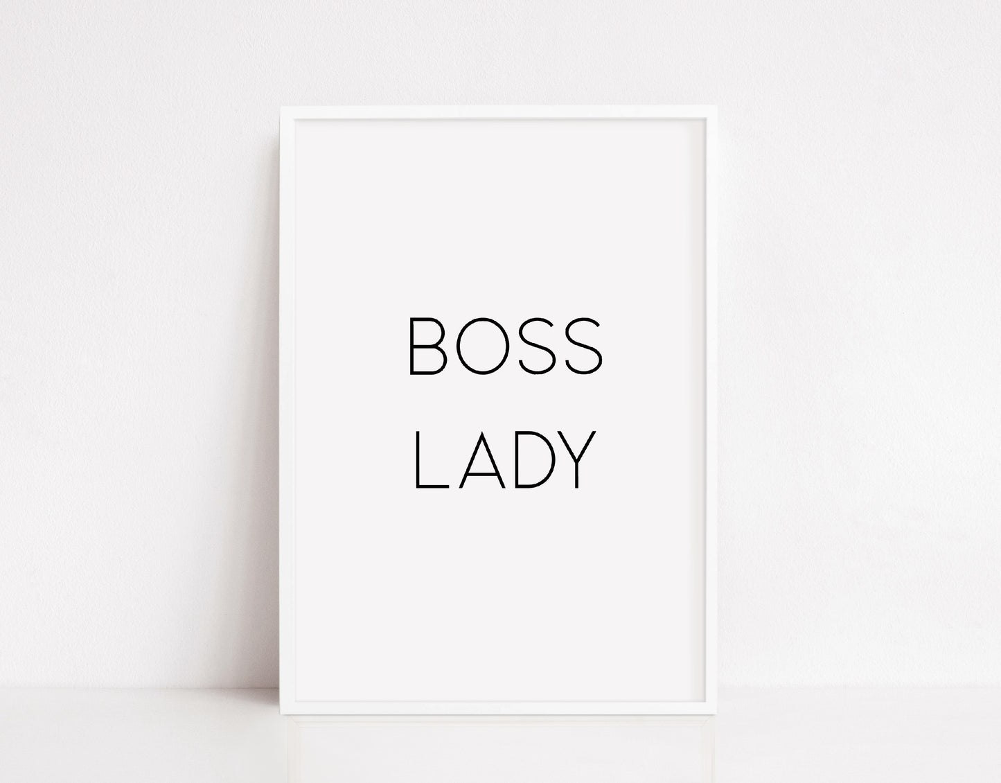 Quote Print | Boss Lady | Motivational Print