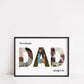 Fathers Day Print | Personalised Dad Photo Letters | Father's Day Gift | The Worlds Best Dad Belongs To Me