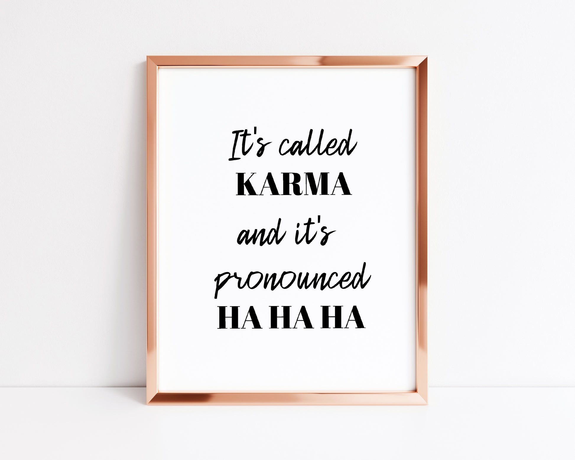 Quote Print | It's Called Karma | Funny Print - Dinky Designs