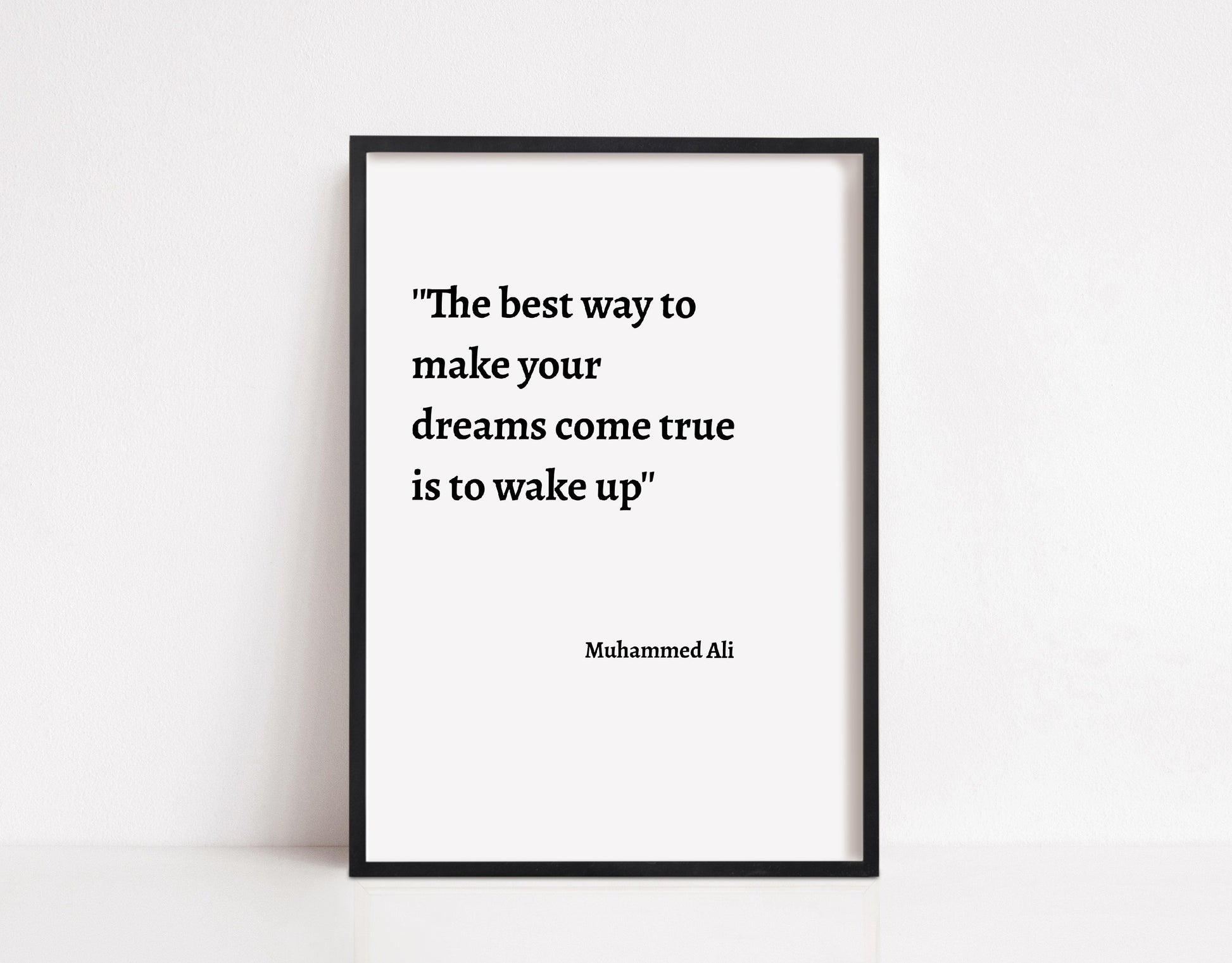 Quote Print | Muhammed Ali Quote | Inspirational Print | Positive Print | Motivational Print - Dinky Designs