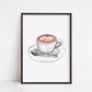 Kitchen Print | Coffee Image | Coffee Clipart | Kitchen Décor