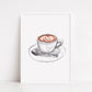 Kitchen Print | Coffee Image | Coffee Clipart | Kitchen Décor