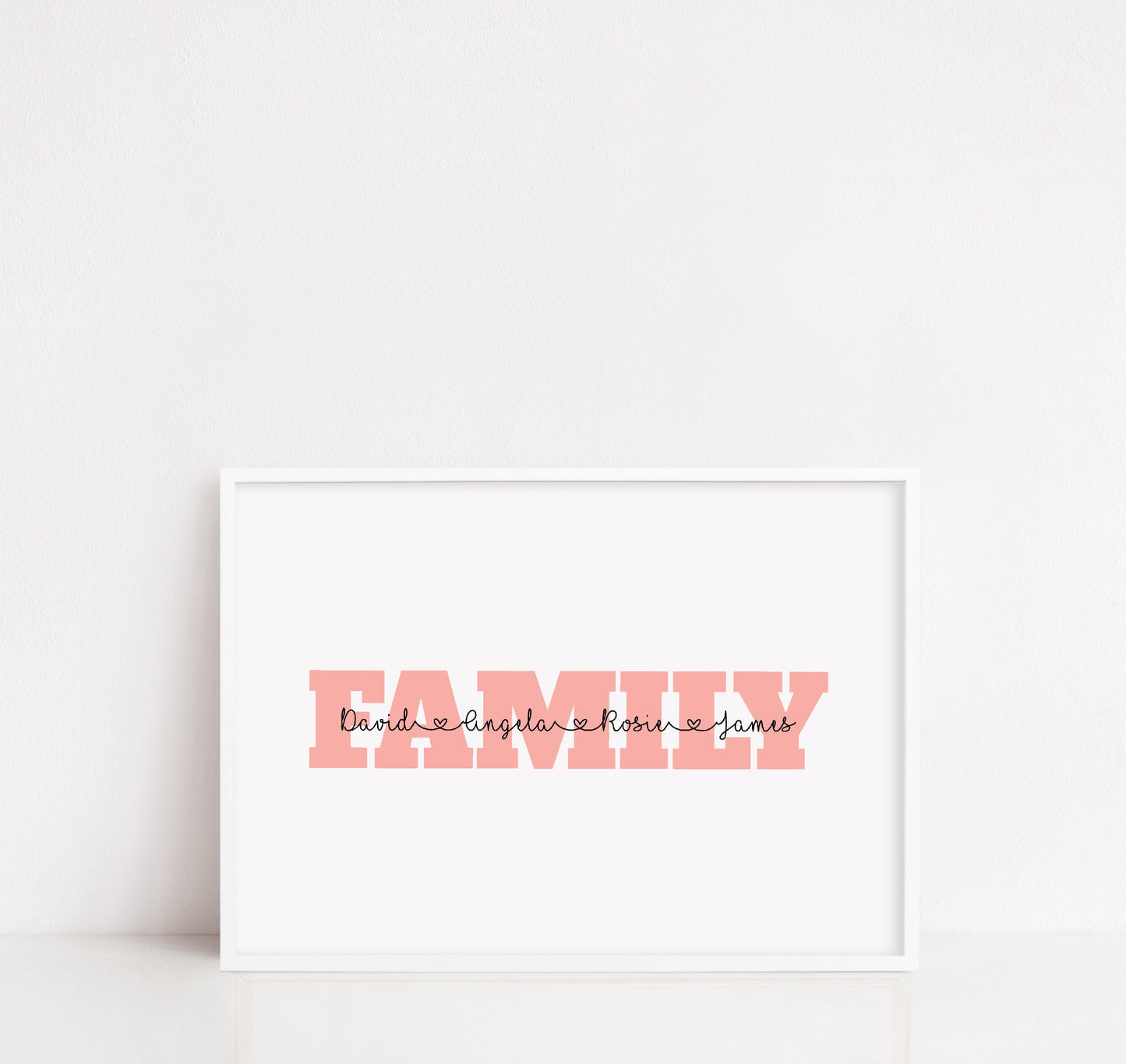 Family Print | Personalised Family Name Print | Family Gift