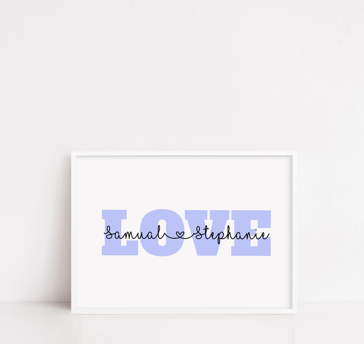 Love Print | Personalised Couples Name Print | Couples Gift
