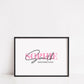 Personalised Name Print | Date Of Birth Print | Name Gift - Dinky Designs