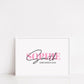 Personalised Name Print | Date Of Birth Print | Name Gift - Dinky Designs