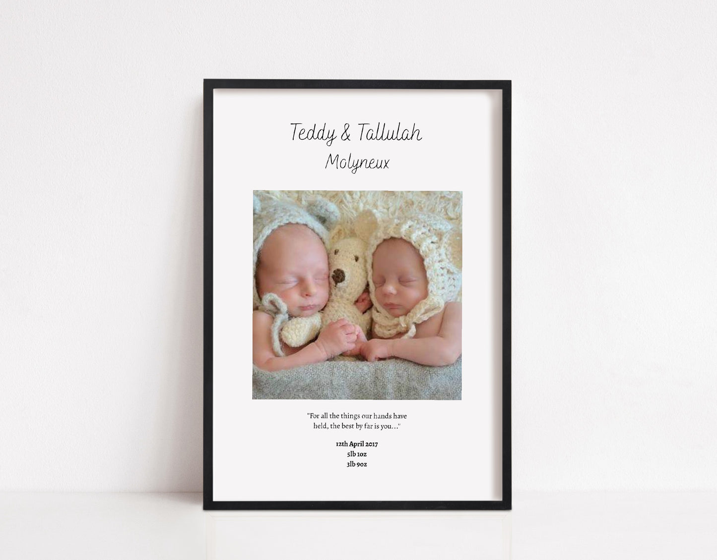 Nursery Print | Newborn Baby | Personalised Print