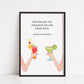 Friendship Print | Personalised Friends Are The Therapist You Can Drink With | Friend Gift - Dinky Designs