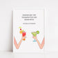 Friendship Print | Personalised Friends Are The Therapist You Can Drink With | Friend Gift - Dinky Designs