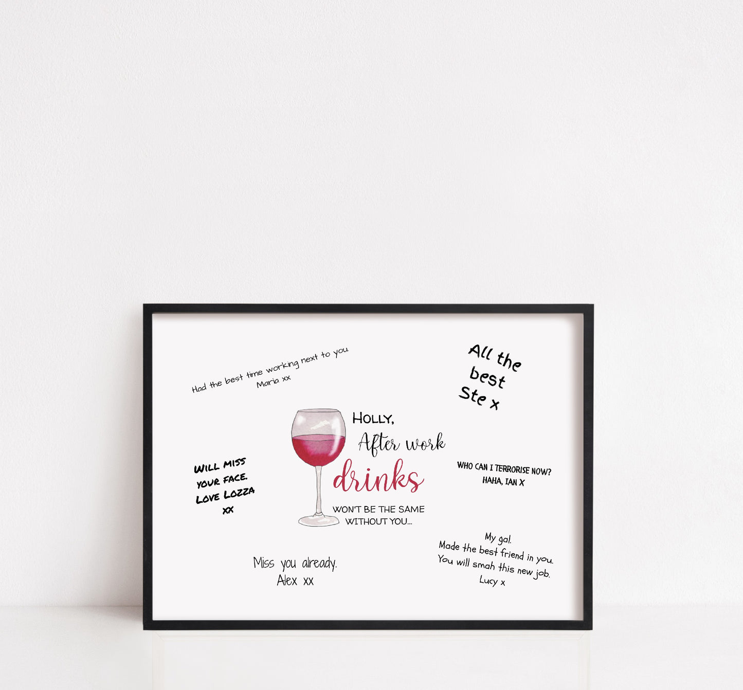 After Work Drinks Won't Be The Same Without You Print | Office Print | Work Print | Leaving Gift