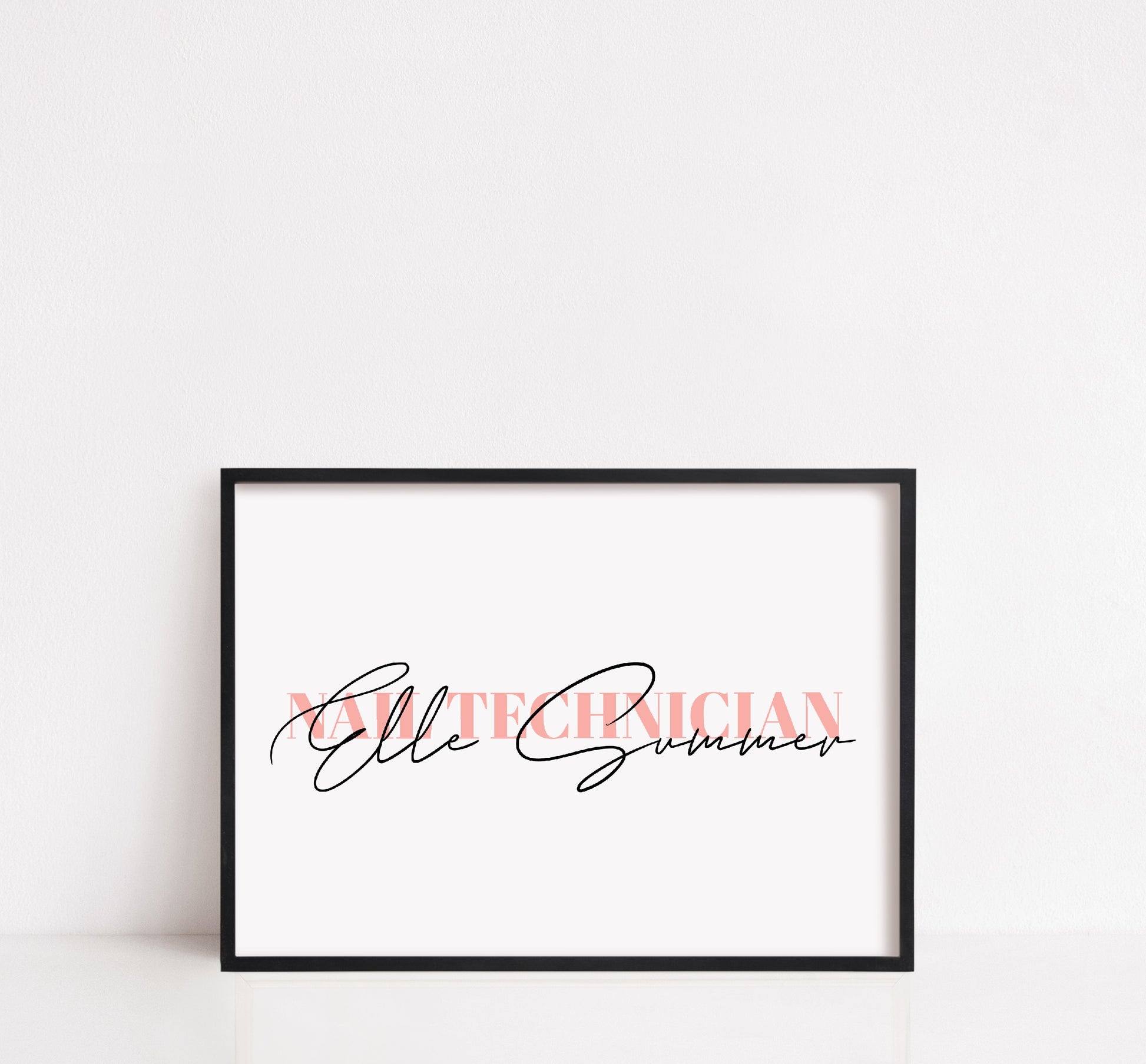Personalised Salon Print | Job Role | Makeup Artist | Nail Technician | Hairdresser - Dinky Designs