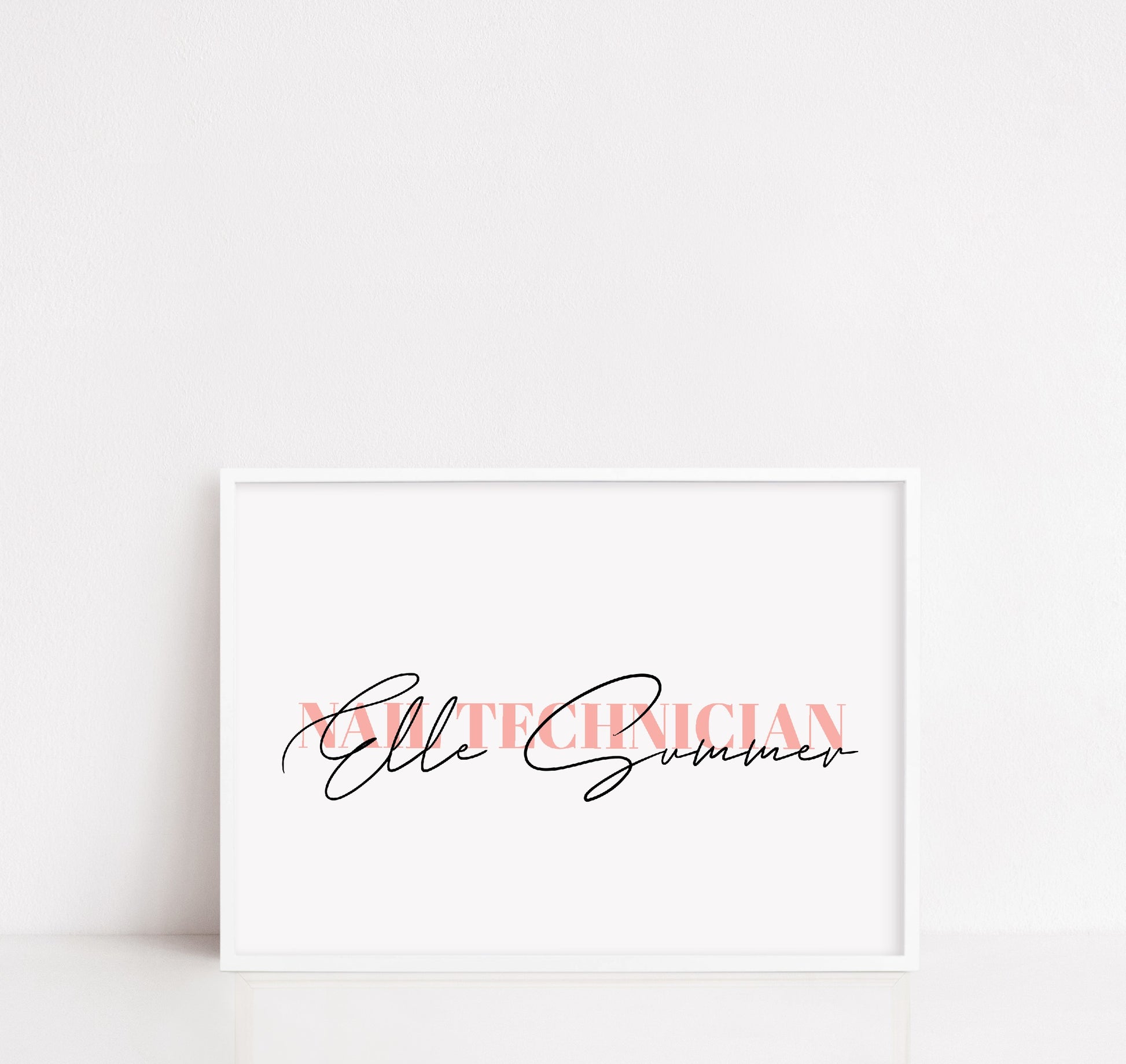 Personalised Salon Print | Job Role | Makeup Artist | Nail Technician | Hairdresser - Dinky Designs