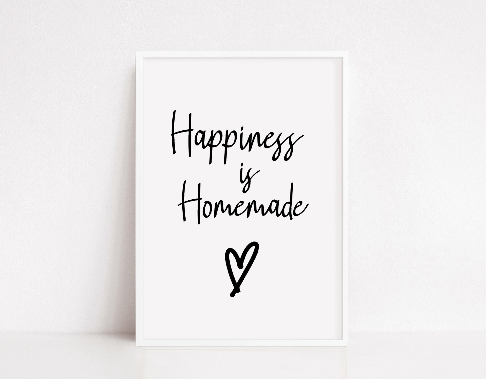 Kitchen Print | Happiness Is Homemade | Quote Print - Dinky Designs