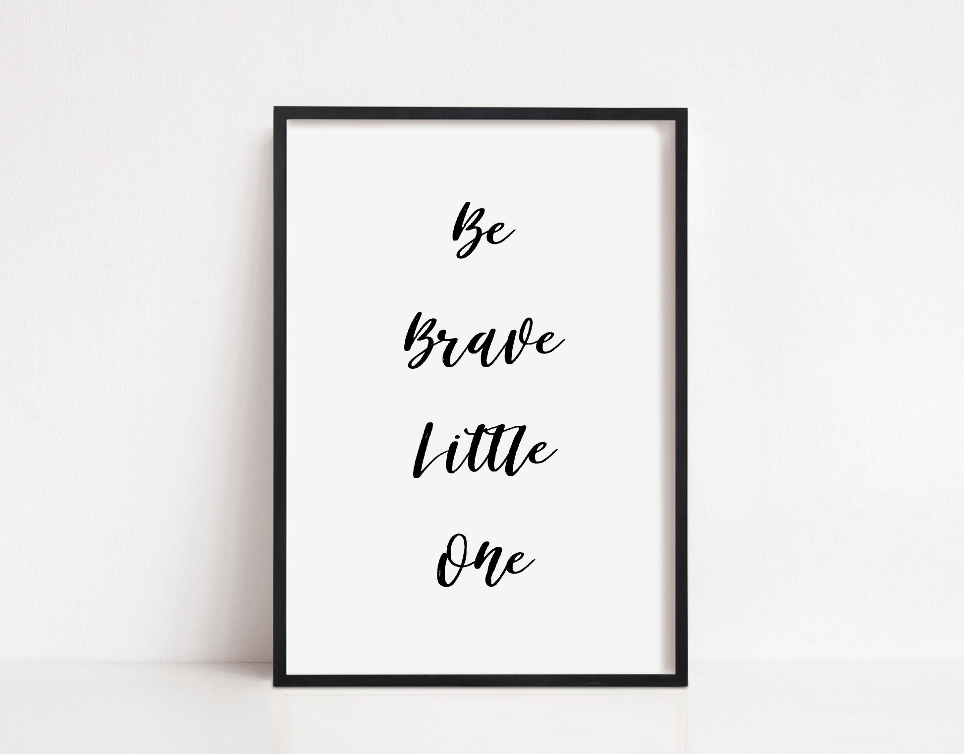 Nursery Print | Be Brave Little One | Bedroom Print | Quote Print - Dinky Designs