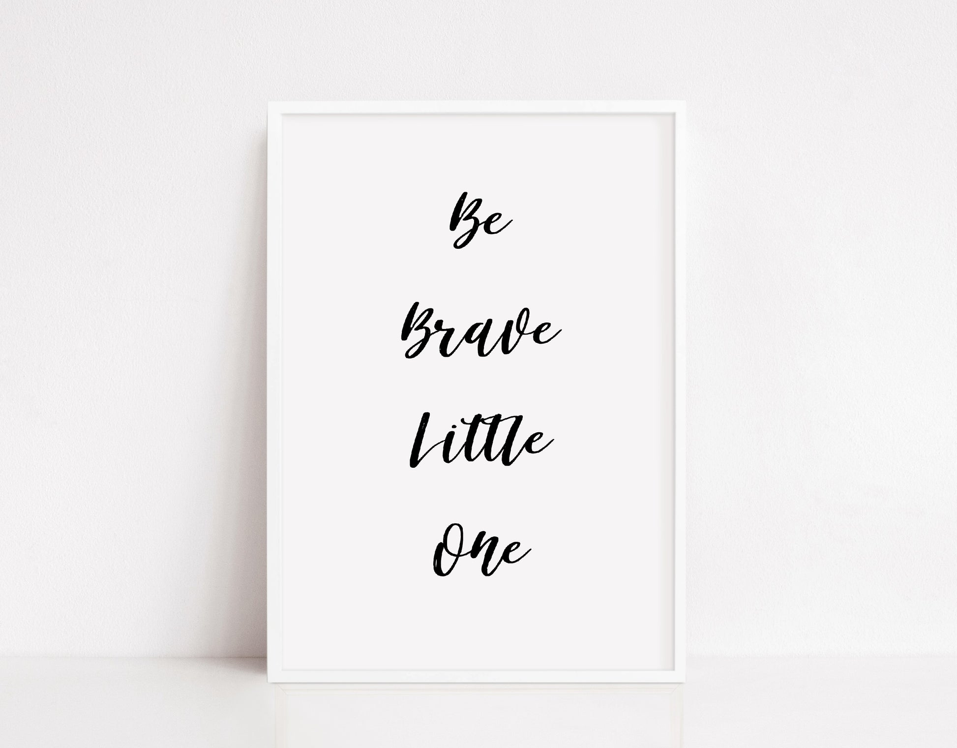 Nursery Print | Be Brave Little One | Bedroom Print | Quote Print - Dinky Designs