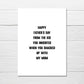 Fathers Day Card | From The Kid You Inherited When You Shacked Up With My Mum | Funny Card | Joke Card - Dinky Designs