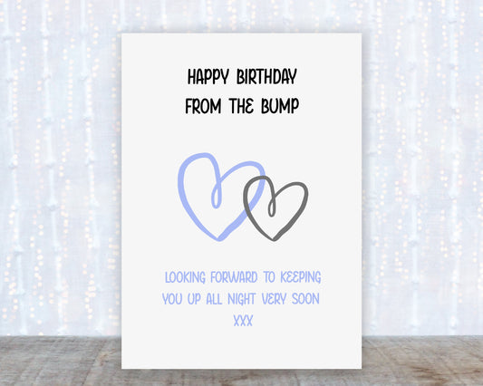 Birthday Card | From The Bump | Mummy To Be | Daddy To Be