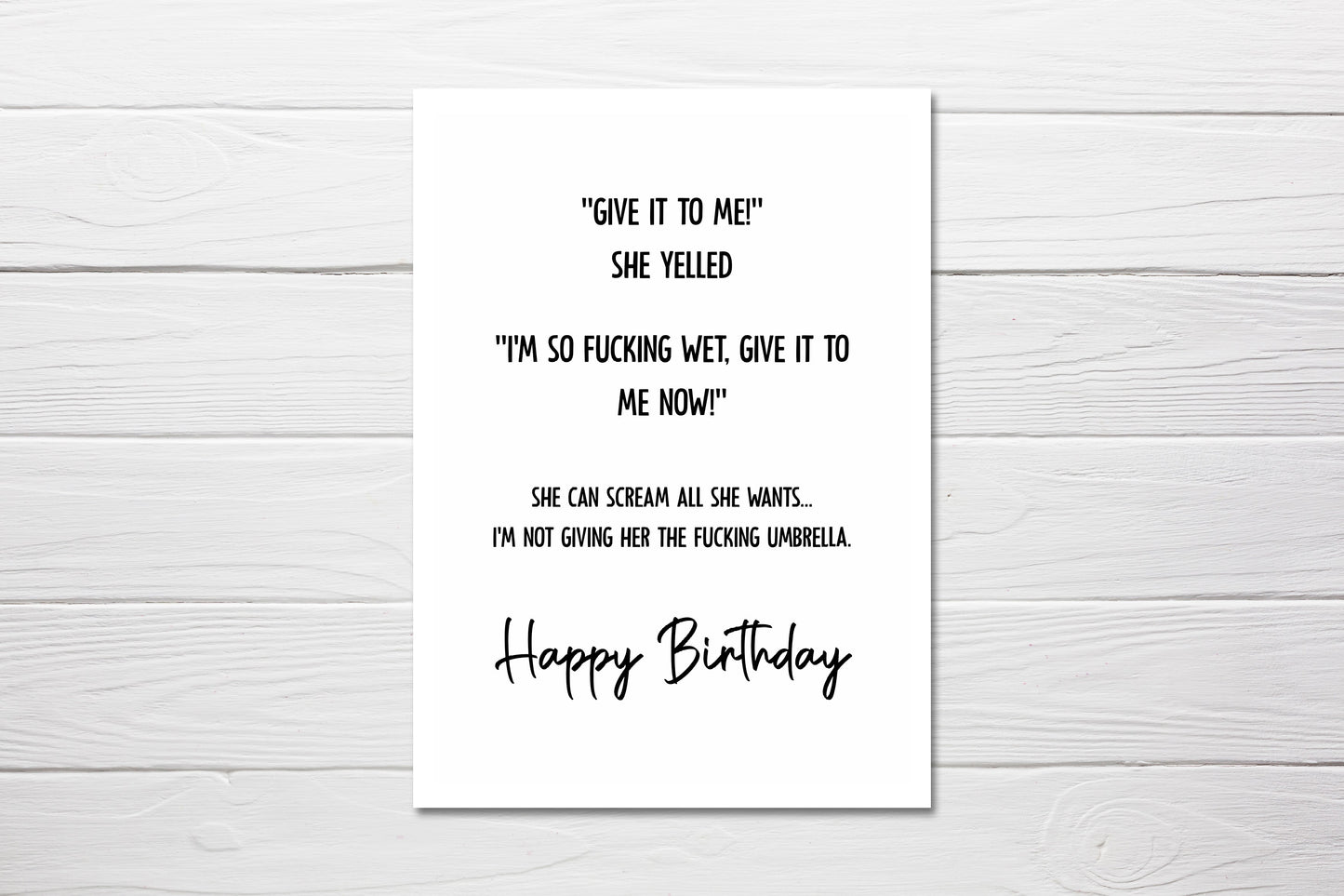 Birthday Card | Joke Card | Funny Card