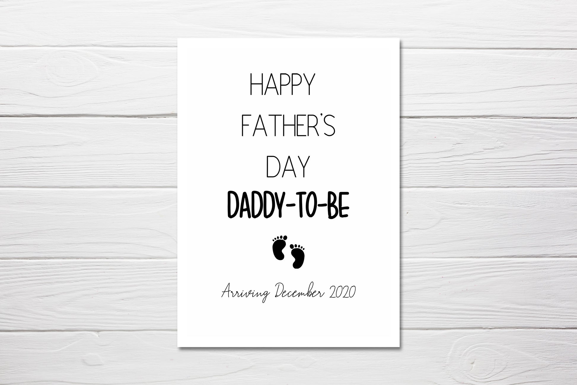 Fathers Day Card | Daddy To Be - Dinky Designs
