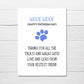 Fathers Day Card | ''Woof Woof'' Happy Father's Day Card | Pet Card - Dinky Designs