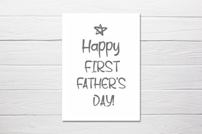 Fathers Day Card | First Fathers Day | New Daddy - Dinky Designs