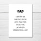 Fathers Day Card | Dad, Siblings Were Just Practice | Funny Card - Dinky Designs