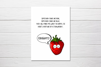 New Baby Card | Some Baby Cards *Funny Fruit* | Joke Card | Funny Card | Baby Shower Card