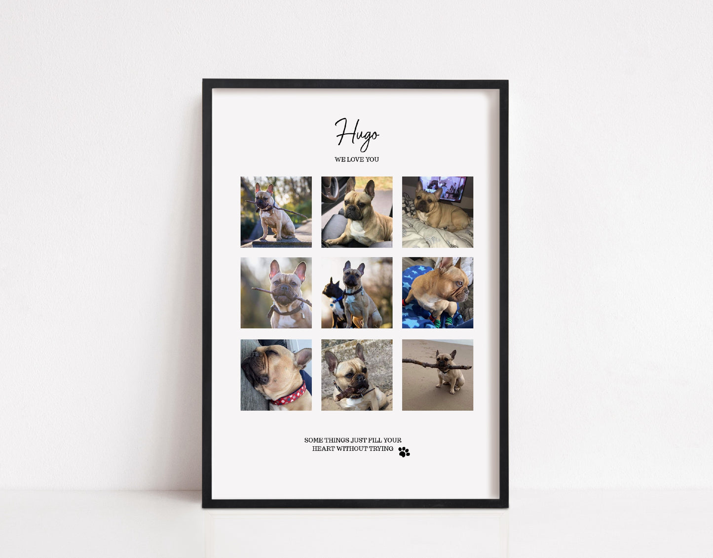 Pet Print | Personalised Pet Collage | Family Print | Pet Gift - Dinky Designs